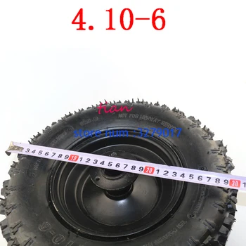 

ATV wheels 4.10-6 tyre and rim ATV Quad Go Kart 47cc 49cc Chunky 4.10-6 Tire Inner Tube Fit All Models