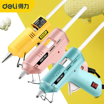 

DELI Mini Hot Melt Glue Gun 20W High Temperature Glue Gun 40W Silicone Gun DIY Crafts Home Repairs Repair Tools