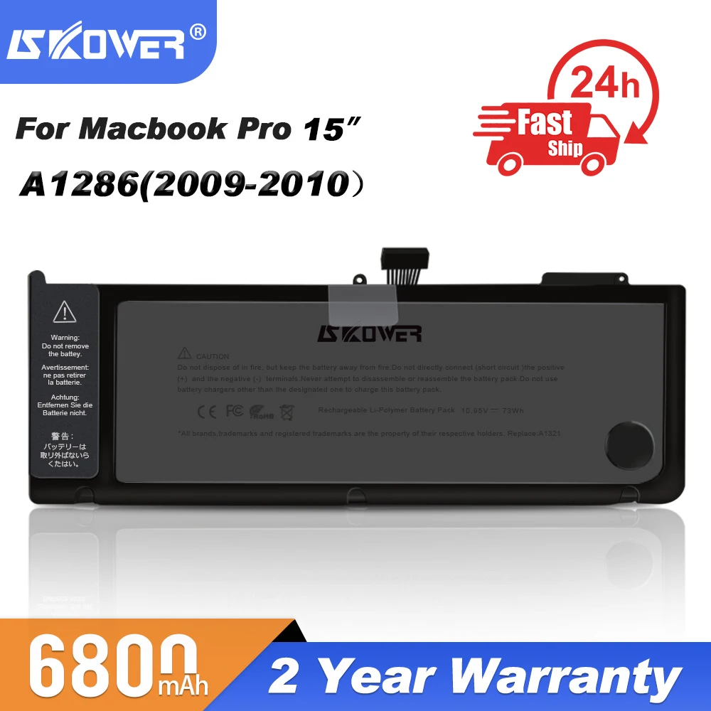 Аккумулятор SKOWER для ноутбука Apple Macbook Pro 13 15 дюймов A1278 A1286 A1398 A1502 ноутбук A1322 A1321 A1494