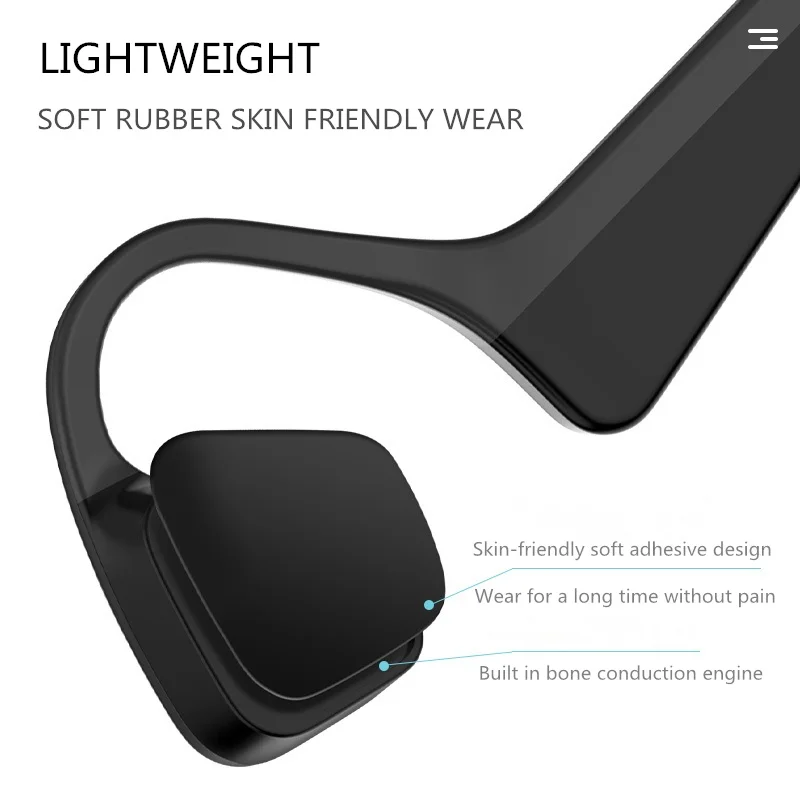 AIKSWE костной проводимости наушники Bluetooth Беспроводные спортивные IP56 гарнитура