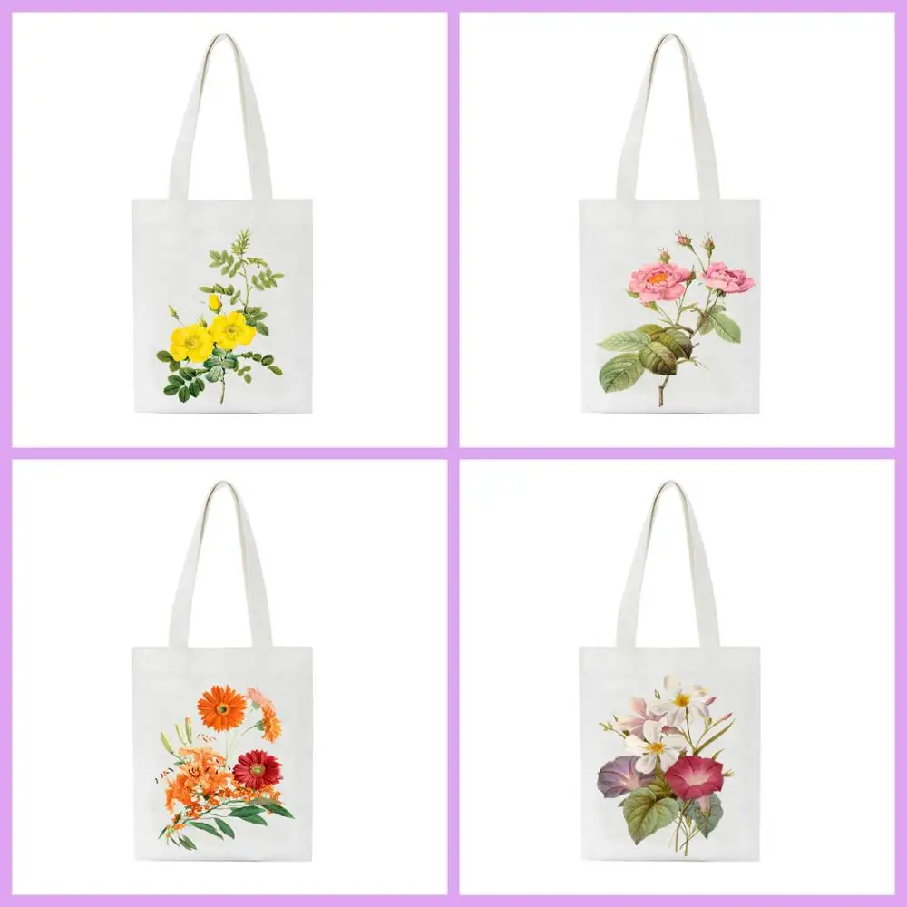 

Fun College Students' Books Bag Harajuku Cartoon Printed Casual Travel Storag Bags Canvas Casual Beach Tote Bags For Girls