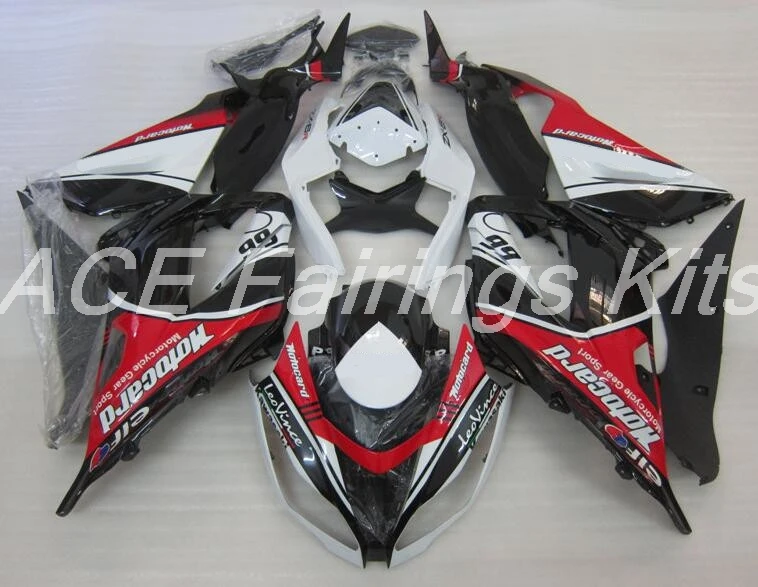 ABS обтекатель комплект подходит для Kawasaki ZX6R 2013 мотоцикл Обтекатели Ninja 636 599 кузов красный черный белый