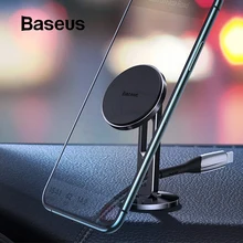Магнитный автомобильный держатель для телефона Baseus из алюминия, вращение на 360 °, авто подставка для Iphone 11 Pro Max, samsung, автомобильный держатель для мобильного телефона