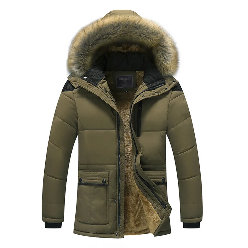 CYSINCOS Мужская модная зимняя куртка, Мужская Толстая Повседневная Верхняя одежда, мужские куртки с капюшоном, ветрозащитные парки размера плюс 5XL, теплое пальто