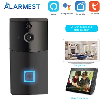 

ALARMEST 1080P Tuya Smart Wifi Doorbell Camera Ring Door Bell App Intercom Motion Detector Night Vision Security Powered by Tuya