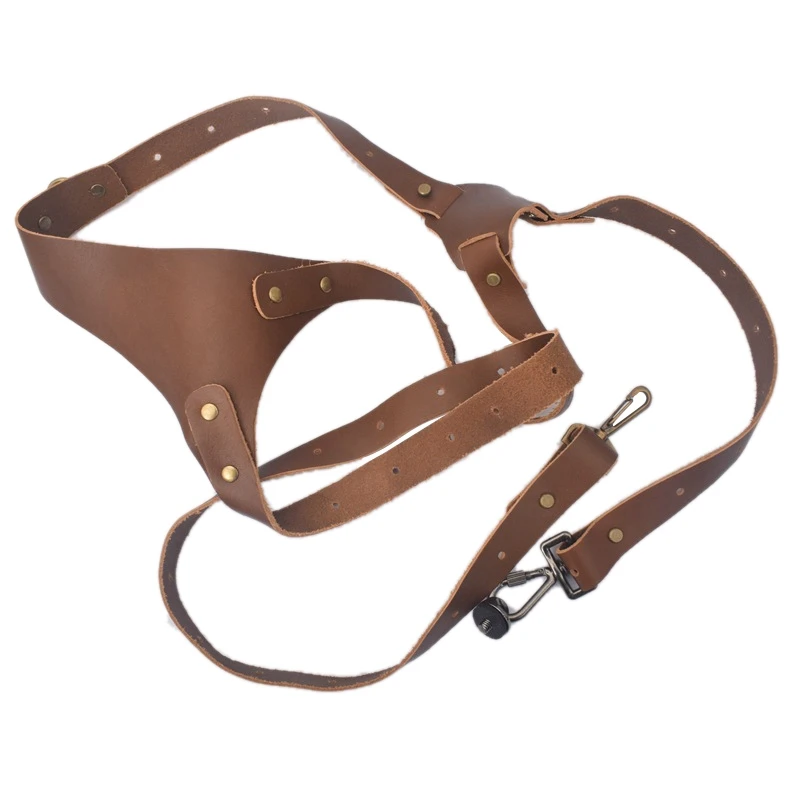 

AMS-Universal Adjustable Genuine Leather Camera Shoulder Neck Strap Belt for Sony/ Nikon Slr Cameras Strap Accessories