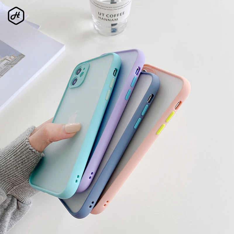 Чехол для iPhone 11 12 защитный бампер камеры чехол телефона Pro X XR XS Max SE 2 2020 8 7 6 6S Plus