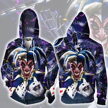 

THE JOKER - Teaser Trailer Hoodies Sweatshirts Cosplay Costumes Batman clown Joker 3D Printing men and women Hoodie Jacket