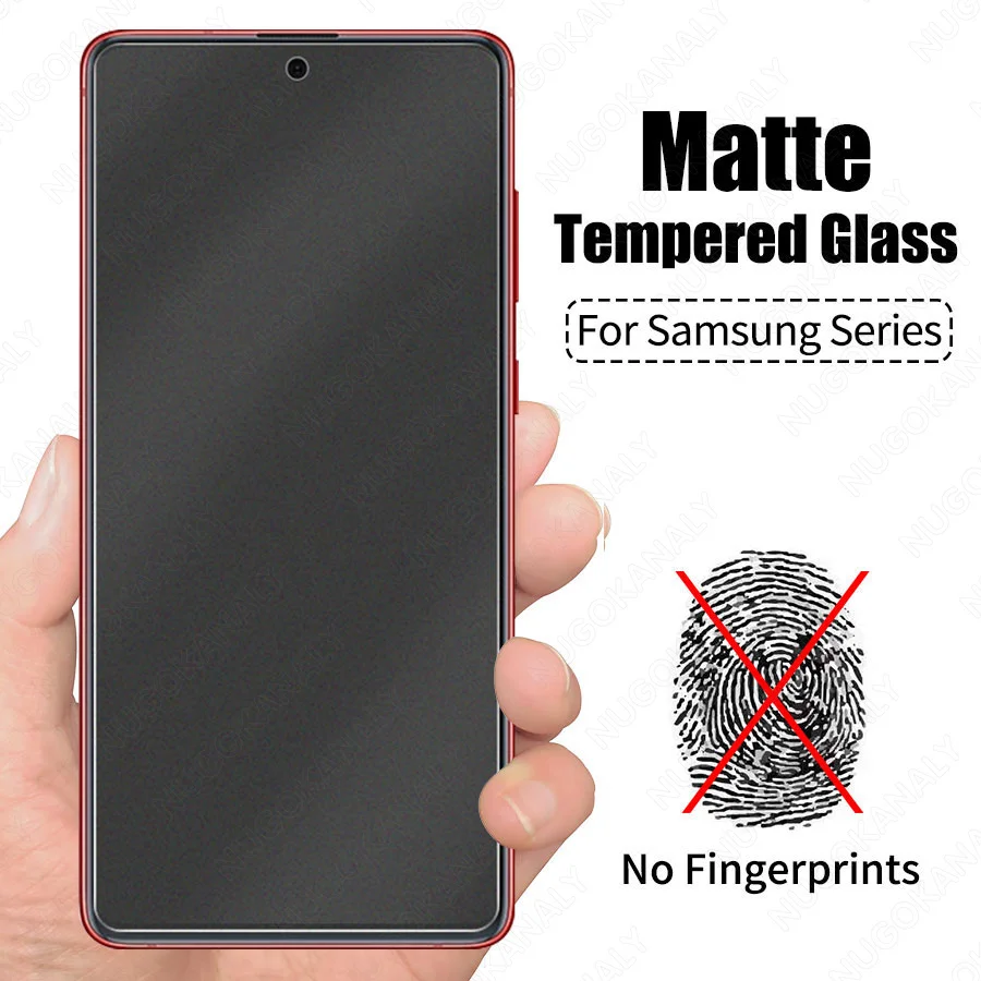 2.5D Matte Frosted Tempered Glass for Samsung Galaxy S22 Plus S20 FE A51 A71 A72 A52 A52s 5G A32 A12 M12 A31 A21S A50 M21 M31 mobile screen guard