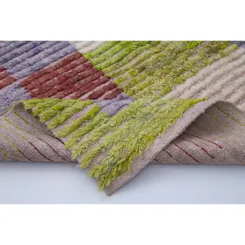 

158x203 Cm Multicolor Handmade Modern Area Rug-5x7 Ft