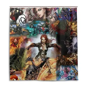 

Hero Bath Polyester Shower Curtains with Hooks