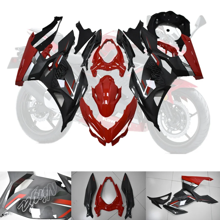 Полный обтекатели комплект NINJA400 зеленый обтекатель для KAWASAKI Ninja 400-, 18, 19, 20, мотоцикл Полный комплект кузовных деталей