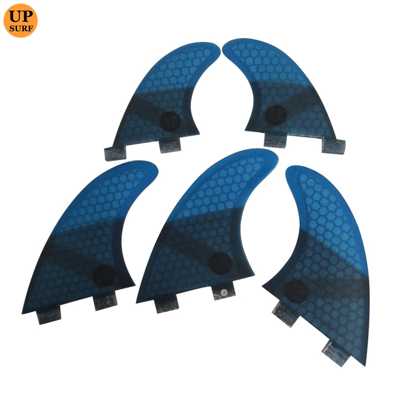 Double Tabs S/M/L+GL Quilhas Fins Double Tabs Fins Surfboard Fin Honeycomb Fibreglass 4 color