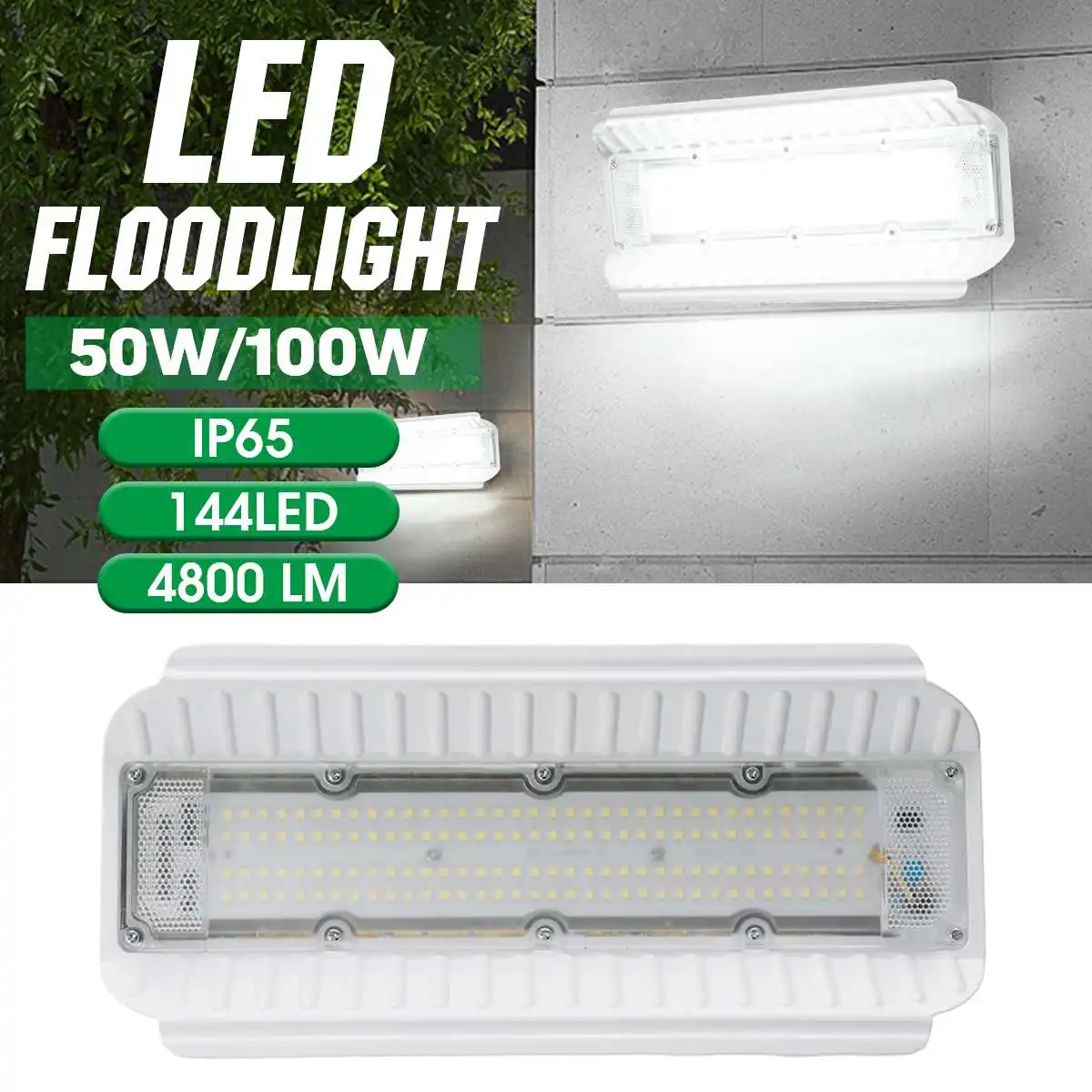 

50W 100W 220V SMD LED Floodlight Waterproof IP65 LED Reflector Outdoor Garden Security Lamp Flood Spot Light Street Lighting