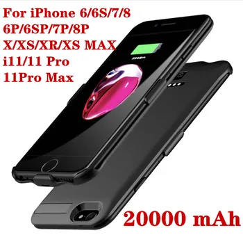 

Hot 20000mah Power bank case For iPhone 6 6s 7 plus case Battery Charger Case For iPhone X XS XR 11 Pro Power Bank Charging Case