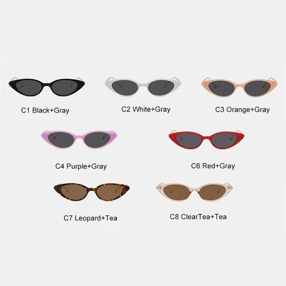 Ladies Cat Eye Sunglasses Women Brand Designer Retro Fashion Small Frame Sun Glasses for Female Trend