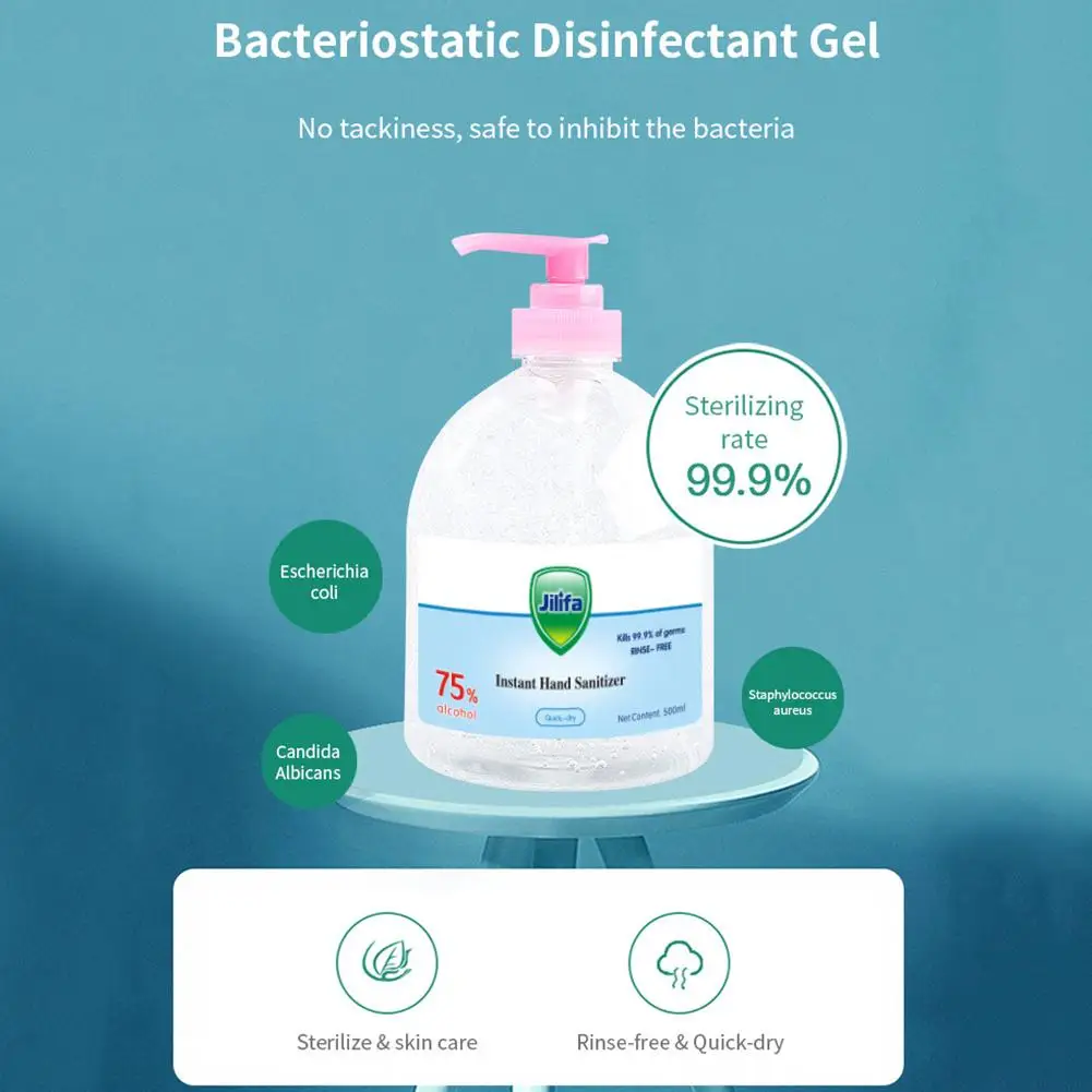 500 Ml Disposable Hand Sanitizer Rinse Free 75% Alcohol Hand Soap Hand Wash Gel For Home Travel Instant Cleaning 500 Ml Disposable Hand Sanitizer Rinse Free 75% Alcohol Hand Soap Hand Wash Gel For Home Travel Instant Cleaning