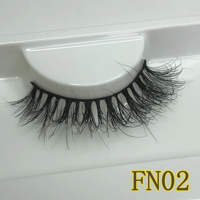Mikiwi FN Natural Mink Lashes 10-12MM Super Fluffy Short Eyelashes Faux Cils GB Popular Messy Lashes Less Hair Faux Lashes FN02