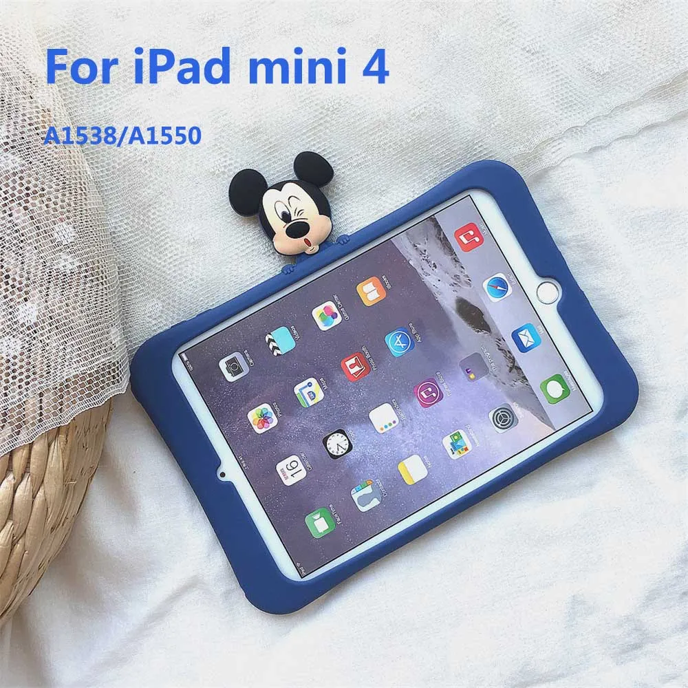 Микки и Минни Маус чехол s для iPad Air 1 2 pro 10,5 9,7 для iPad pro 11 мини на возраст 3, 4, 5, мягкая подставка чехол для iPad 10,2 - Цвет: for ipad mini 4