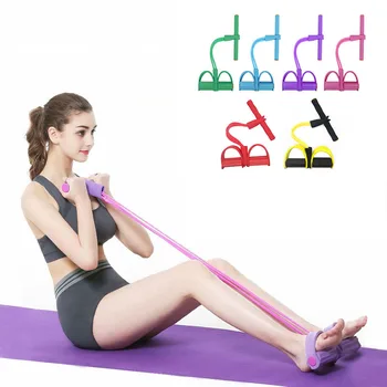 

4 Resistanc Elastic Pull Ropes Exerciser Rower Belly Resistance Band Home Gym Sport Training Elastic Bands For Fitness Equipment