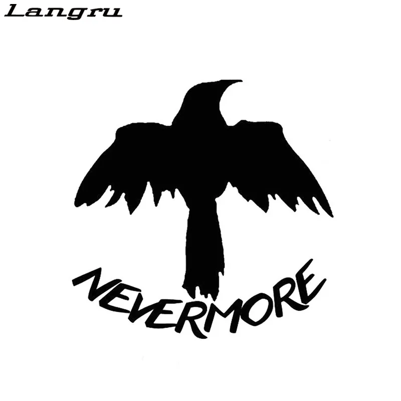 

Personalized The Raven Nevermore Vinyl Decal Brid Corvo Edgar Allan Styling Adesivo de Carro Acessorios Da Motocicleta Jdm