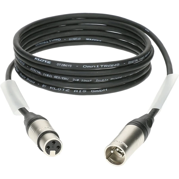 KLOTZ CABLE MICRO 5 M XLR FEMELLE - JACK 3P CONNECTEUR METAL