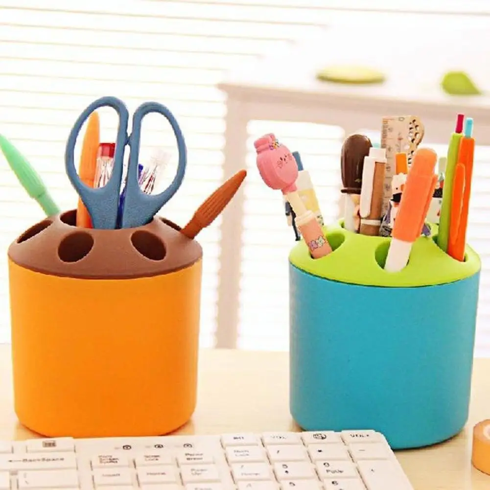

Creative Multi Holes Toothbrush Holder Storage Pen Organizer Bathroom Home Decor