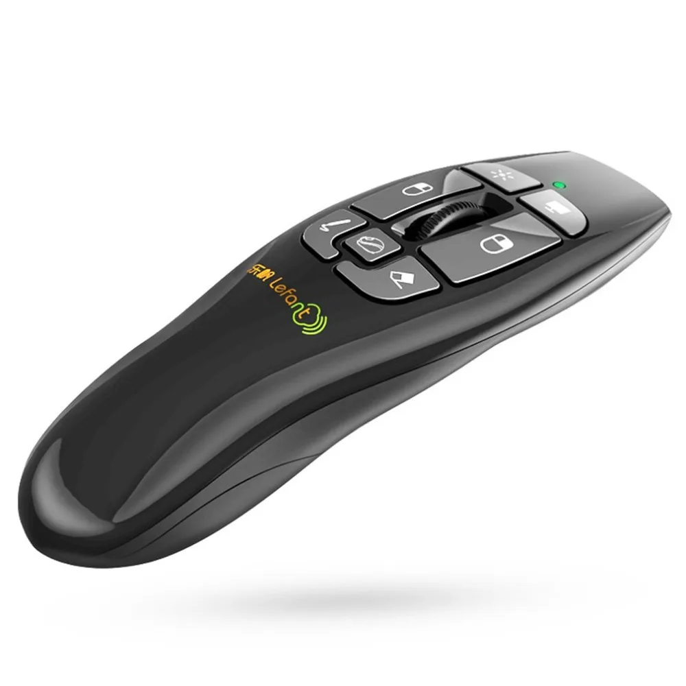 Lefant F8 портативный 2,4 ГГц беспроводной ведущий с красным лазером для PowerPointer Презентация пульт дистанционного управления воздушная Летающая мышь
