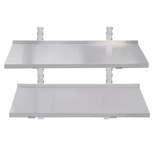 Full stainless steel double wall hanging shelf with large capacity Holder Kitchen Tools Organizer