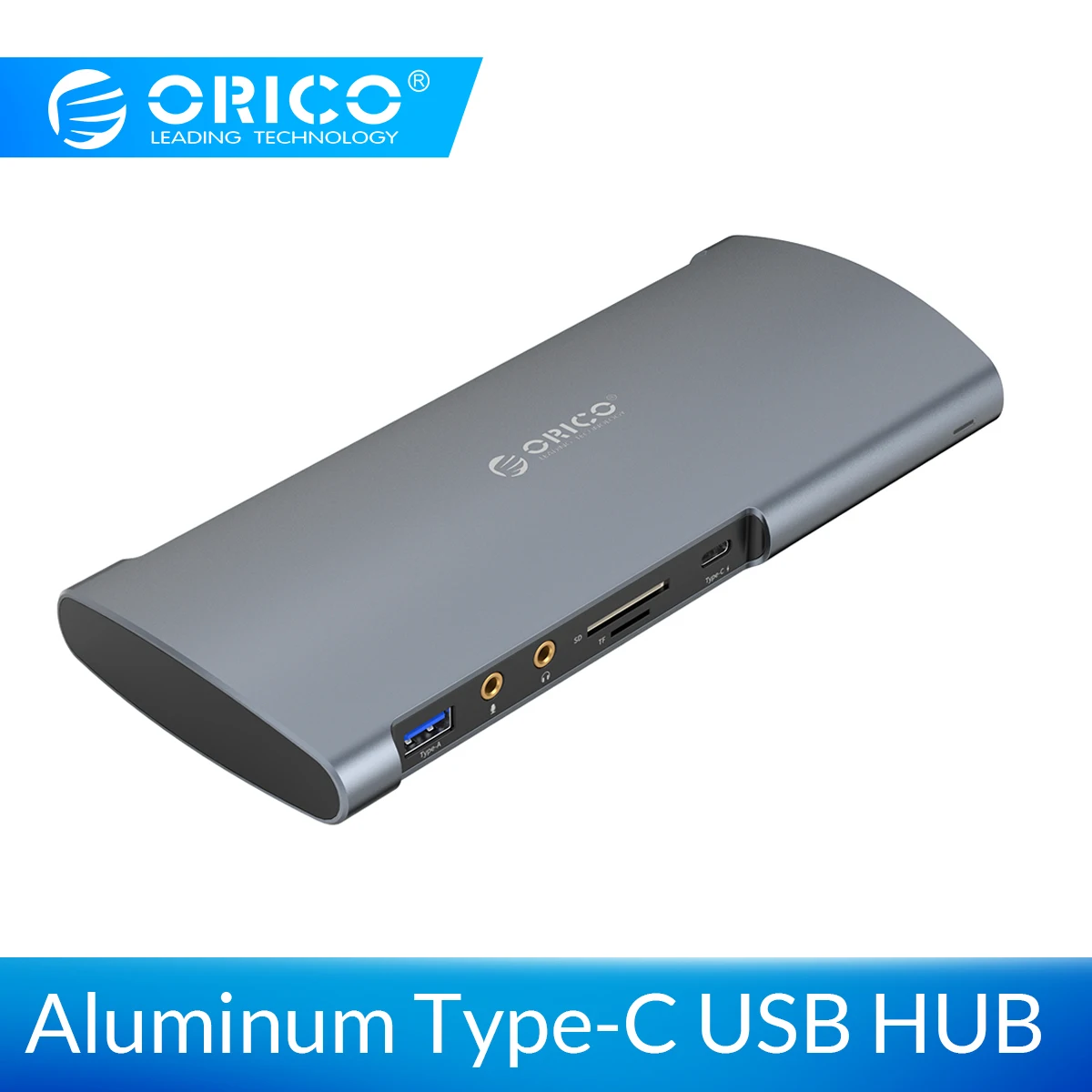 

ORICO USB HUB C HUB Type-C to Multi USB 3.0 HDMI VGA Mini DP RJ45 TF&SD Audio Port Adapter USB Splitter For MacBook Pro Huawei