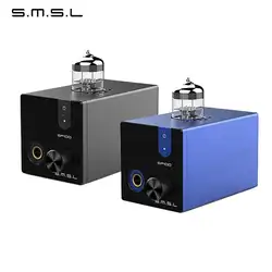 SMSL SP100 ламповый усилитель для наушников 6N3 трубка мощный Hi-End стереоусилитель аудио HiFi выход регулятор громкости