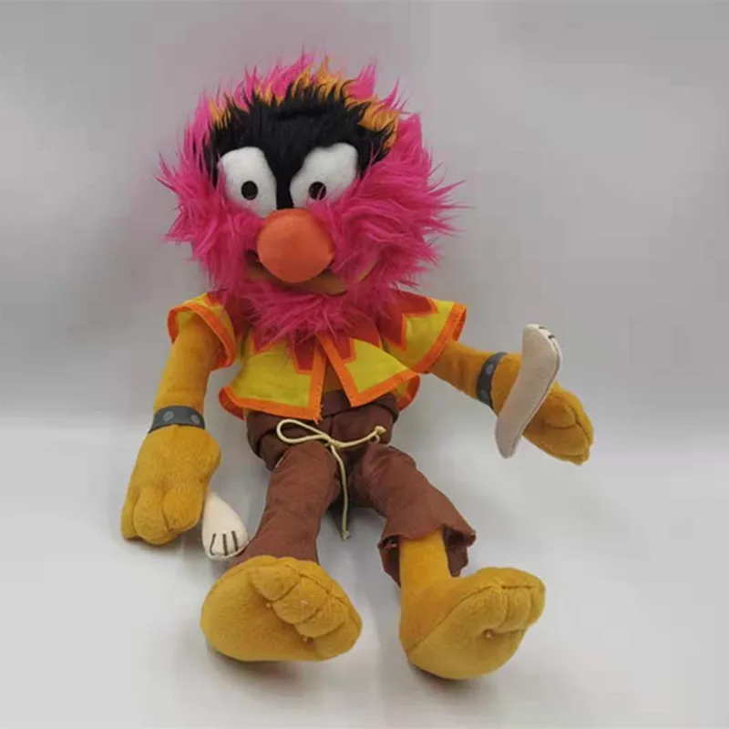 38 см большой милый маппетс шоу Кермит Лягушка Gonzo Fozzie медведь животное барабанщик мягкая плюшевая игрушка кукла детский подарок на день рождения - Цвет: Красный