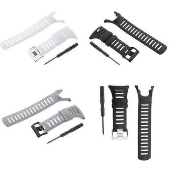 

4Pcs All Match Black Rubber Watches Bands Watchbands for Suunto Ambit3 Ambit 2 Ambit 1