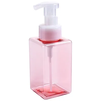 Дорожный диспенсер для шампуня, лосьона, геля для душа, бутылка для мыла, аксессуары, пустой контейнер для суб-бутылки, многоразовая бутылка - Цвет: Light pink 450 ml