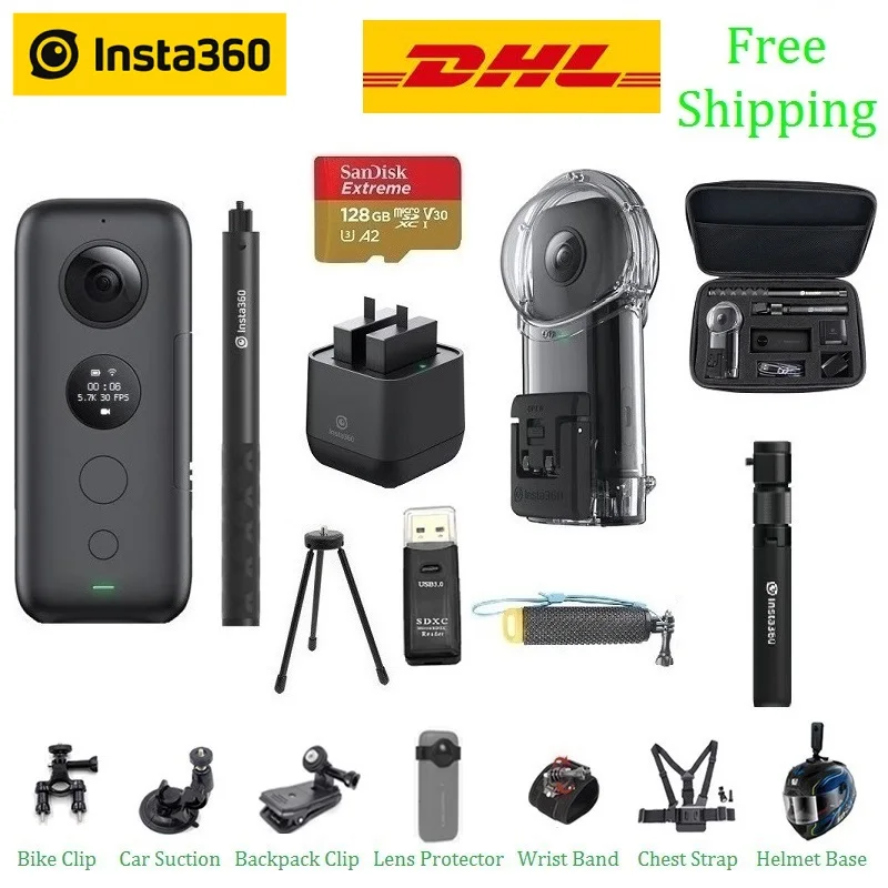 Экшн камера Insta360 ONE X VR Insta 360 для IPhone и Android 5 7 K видео 18 Мп фото с