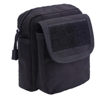 

1000D Tactical Belt Pouch Molle Vest Bag Waterproof Waist Belt Bag Flashlight Pouch Cellphone Pocket for Outdoor Hunting Camping