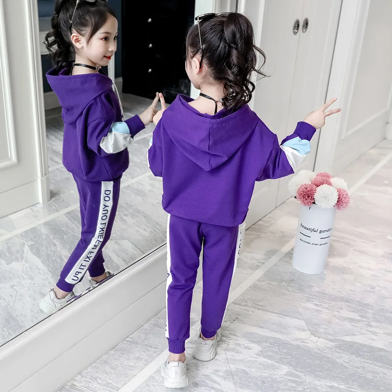 

2019 Autumn New Style Fashion Comfortable Simple Sports Casual Loose-Fit Children with Numbers Printed Set