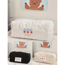 

Pillow Pencil Case Girl Makeup Bag Portable Stationery Bag Large-capacity Student Pencil Case Coin Bag Pochette Storage Bag