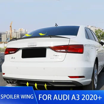 

Rear Lid Spoiler Trunk Wing Ducktail Lip Spoiler For AUDI A3 Sedan 4D 2020 UP ABS Material Car Boot Roof Spoiler Wing For A3