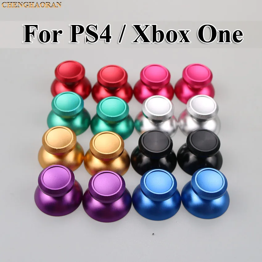 

ChengHaoRan 100 sets for Aluminum Metal thumbstick cap joystick cap for Playstation 4 PS4/ XBOXONE Controller Analog Cap Button