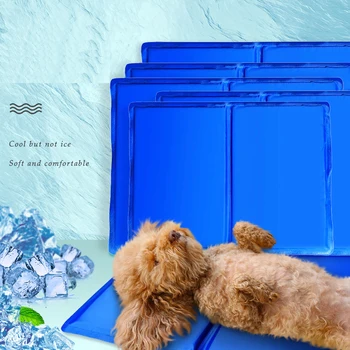 

Summer Dog Self Cooling Mats Waterproof Foldable Dogs Sofa Floor Car Seat Ice Silk Pad Pet Non-sticky Hair Bed Mats Products
