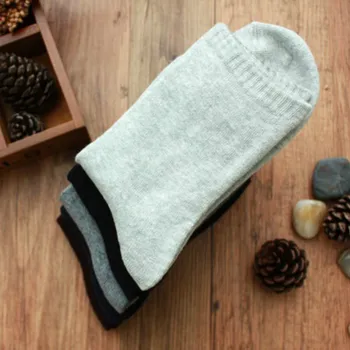

New Winter Cotton Men's Socks Thickening Male Socks Pure Color Business Men's Socks Absorb Moisture Breathable Socks