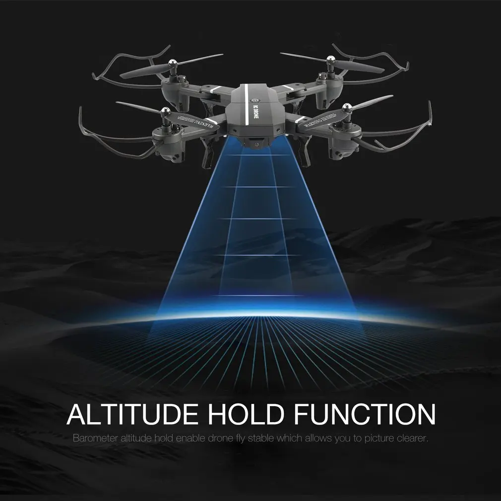 Горячее предложение! Распродажа! 2,4G FPV складной Радиоуправляемый Дрон умный Радиоуправляемый квадрокоптер 4CH с режимом удержания высоты Безголовый 360 'флип светодиодный светильник RTF VS XS809HW игрушка