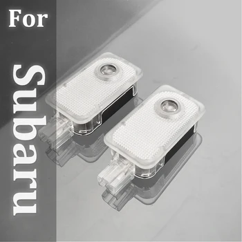 

2Pcs LED Car Door Light For Subaru Forester SJ SK Outback Legacy BM BR BN BS XV Impreza Tribeca Auto Logo Welcome Lamp Projector