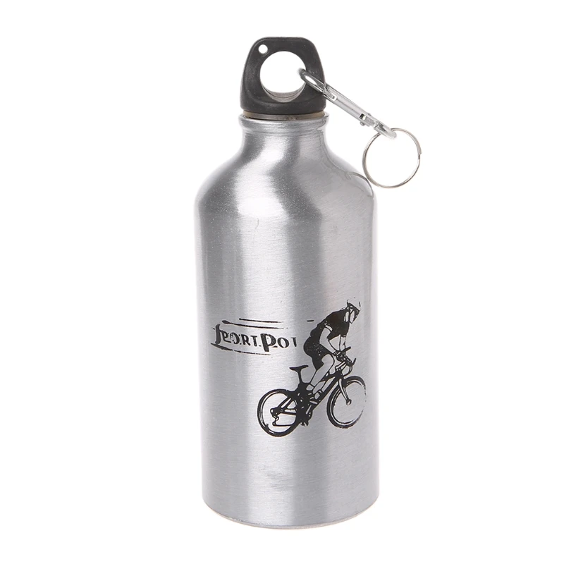 500 мл бутылка для воды из алюминиевого сплава для спорта на открытом воздухе Велоспорт Сверхлегкий с пряжкой Q1FF