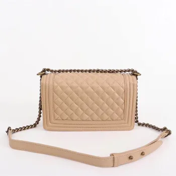 

luxury brand rhomboid women crossbody bag high quality goatskin bag 2019 fashion famous old gold chain flap lady shoulder bags