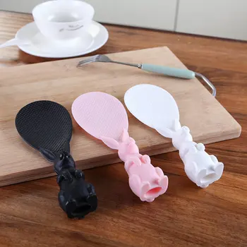 

For Hqs-109915 Cartoon Rabbit Can Stand Vertical Non-stick Rice Spoon