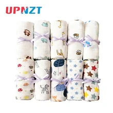 Муслиновые одеяла с принтом фламинго, розы, фруктов, для детей, постельные принадлежности для младенцев, пеленание, банное Марлевое полотенце, Детская накидка, спальный мешок для новорожденных