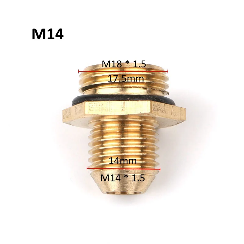 Латунный Водяной пистолет M18 * 1 5 2 шт. быстрый соединитель пушка мойка для