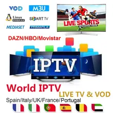 World IPTV Subscription Spain Italy Portugal ip tv M3U Code DAZN HBO Movistar with Adult for IPTV Smarters Android TV Box SSIPTV